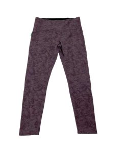Tuff Athletics Women’s Mauve Heather Floral Pattern Leggings / Size XLarge