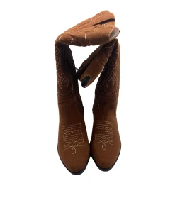 Justfab: Women’s Boots / Daleyza / Brown / Western / Cowboy Boots / 1.5 Inch Heel / Size 7.5