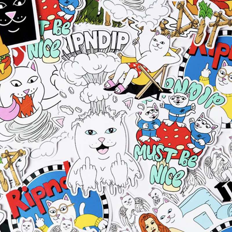 RIPNDIP Lord Nermal Fuckin Fuck Deck 8″ x 31.75” Black - Image 6